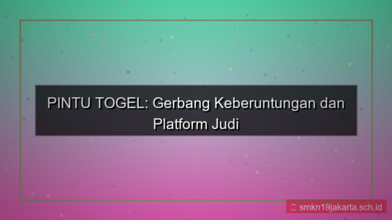 PINTU TOGEL syukur pintutogel