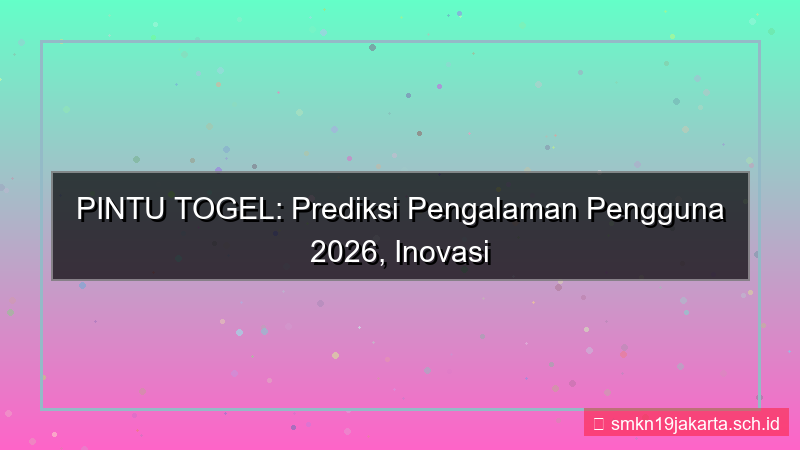 PINTU TOGEL user experience 2026