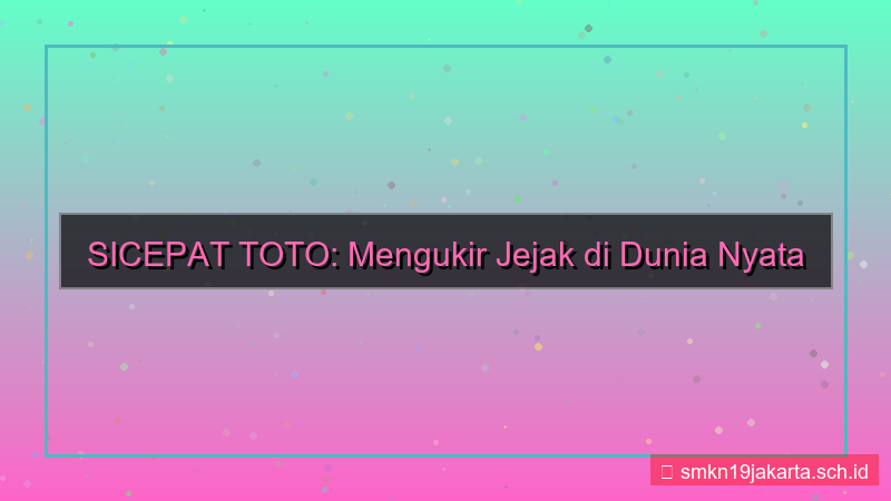 desain SICEPAT TOTO event offline sicepattoto