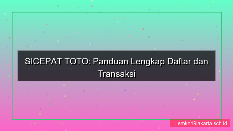 gambar SICEPAT TOTO mata uang lokal daftar