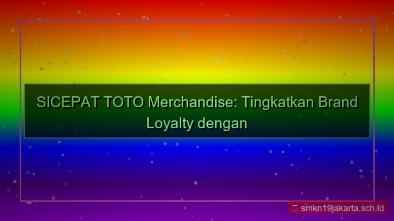 desain SICEPAT TOTO merchandise sicepattoto