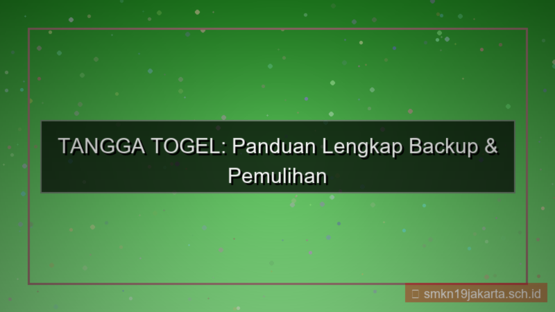 ilustrasi TANGGA TOGEL backup kode verifikasi
