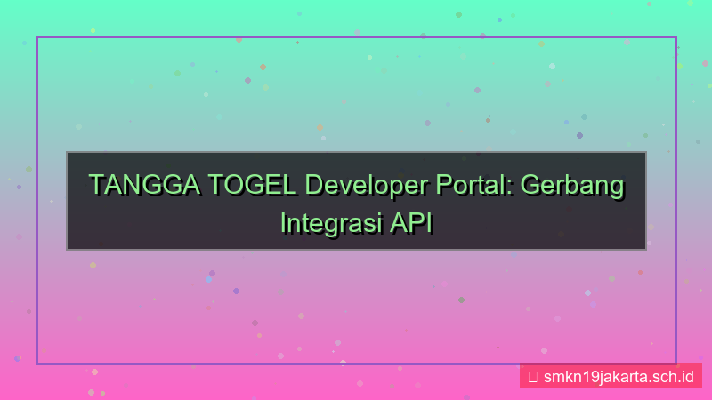 gambar TANGGA TOGEL developer portal tanggatogel