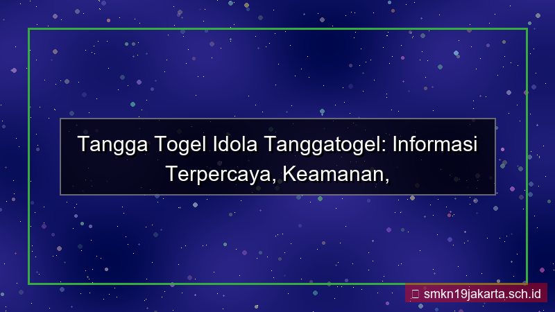 ilustrasi TANGGA TOGEL idola tanggatogel