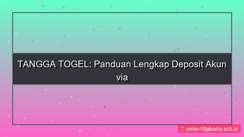 konten TANGGA TOGEL indomaret deposit akun