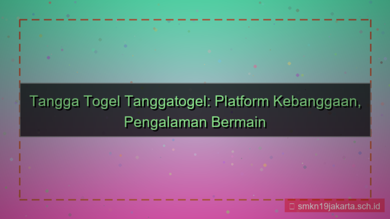 ilustrasi TANGGA TOGEL kebanggaan tanggatogel