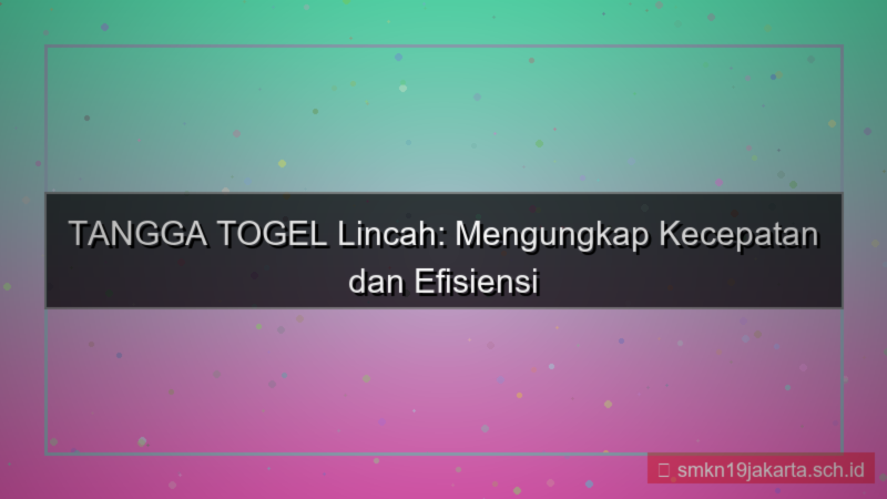 konten TANGGA TOGEL lincah tanggatogel