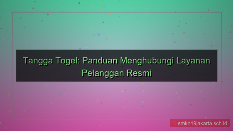 desain TANGGA TOGEL nomor telepon resmi