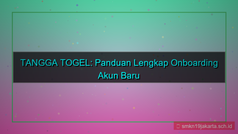 desain TANGGA TOGEL onboarding akun baru