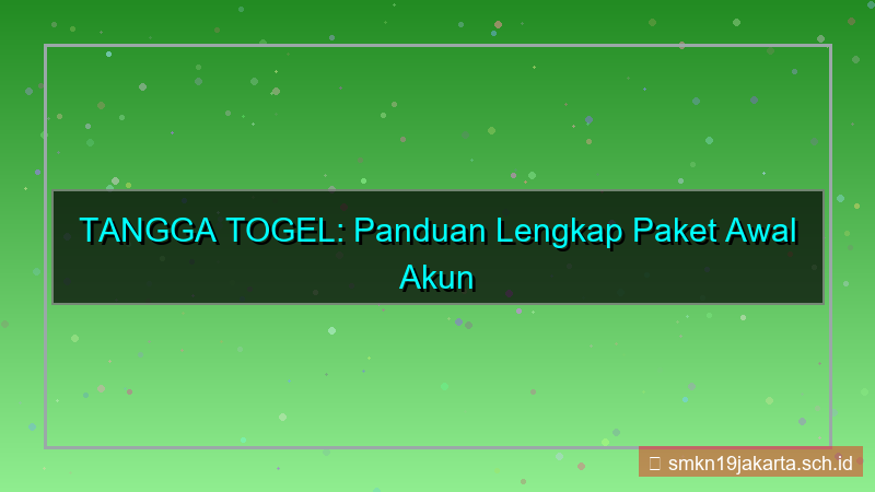 gambar TANGGA TOGEL paket awal akun