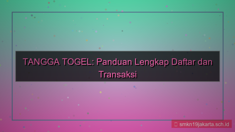 gambar TANGGA TOGEL pos indonesia daftar