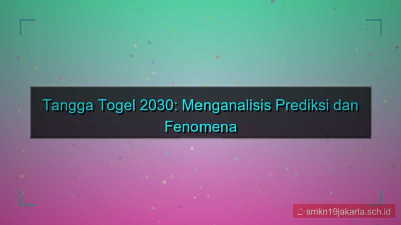 ilustrasi TANGGA TOGEL prediksi tanggatogel 2030