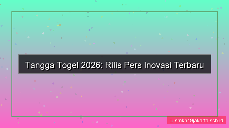 TANGGA TOGEL press release 2026