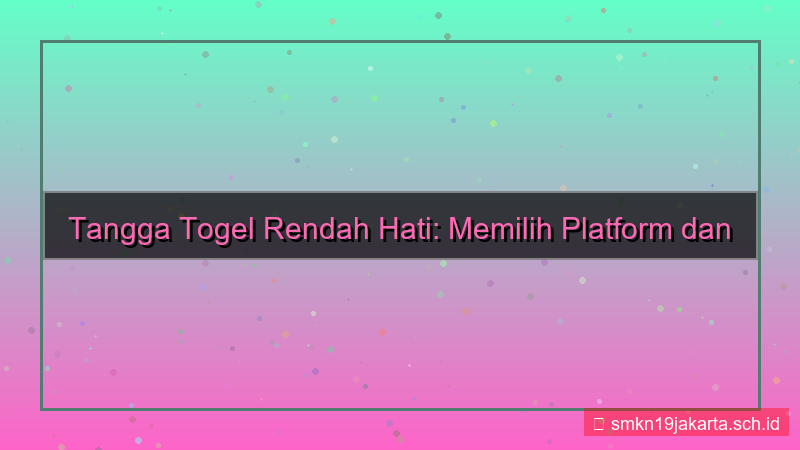 visual TANGGA TOGEL rendah hati tanggatogel