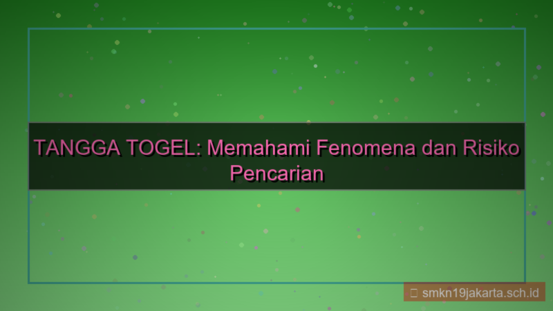 TANGGA TOGEL tagar tanggatogel2026