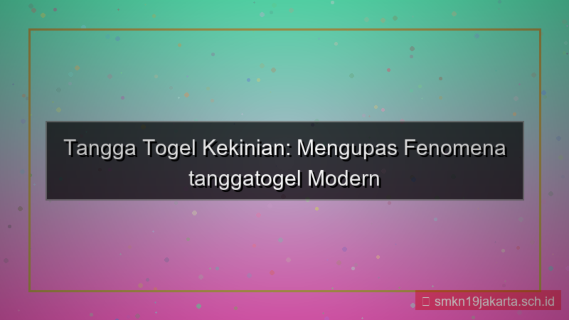 visual TANGGA TOGEL tanggatogel kekinian