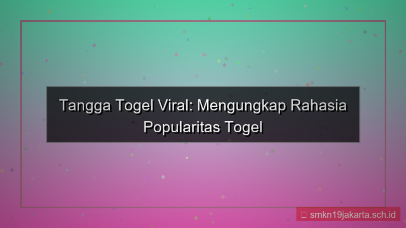 tampilan TANGGA TOGEL tanggatogel viral