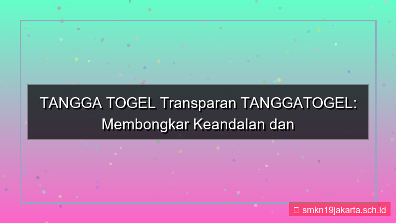 gambar TANGGA TOGEL transparan tanggatogel