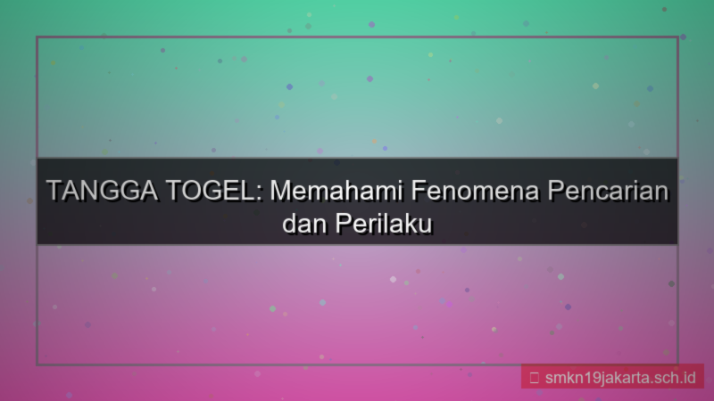 TANGGA TOGEL tulus tanggatogel