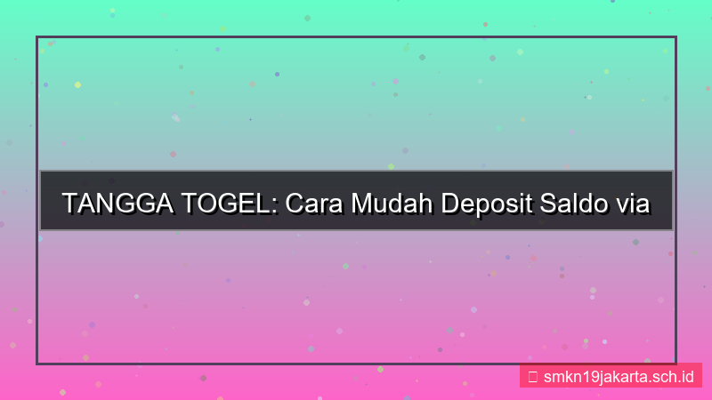 konten TANGGA TOGEL wesel pos deposit